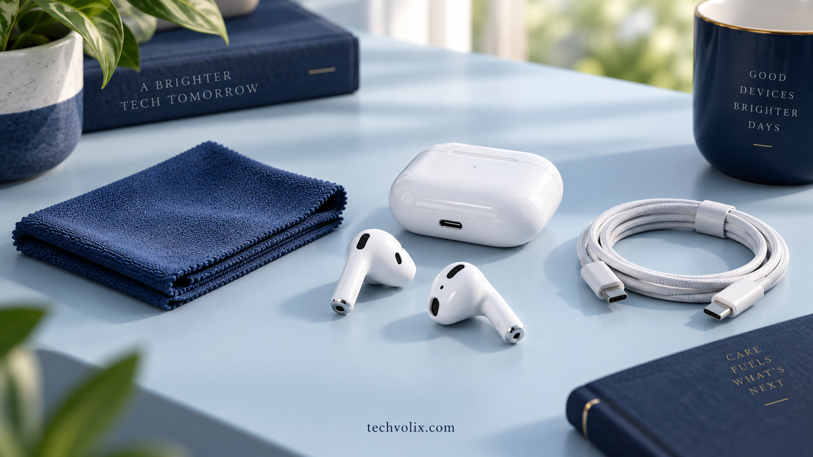 Wireless earbuds and charging case, separate from the PC Bluetooth adapter